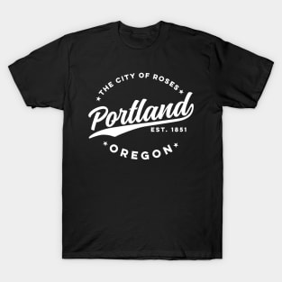 Vintage Portland Oregon City of Roses Retro USA T-Shirt